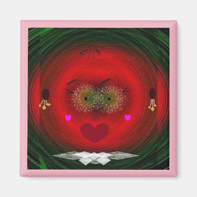 "Von you be my Valentine" 2-tums magnet (Framsidan)