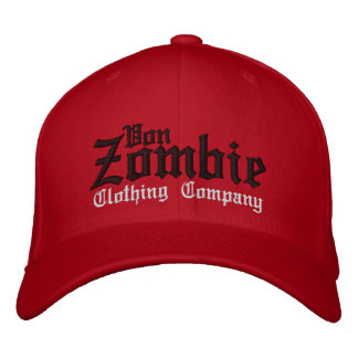 Von Zombie Skull Cap 001E Broderad Keps