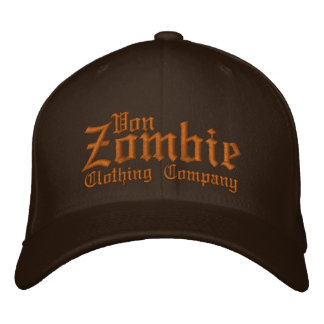 Von Zombie Skulltak 001P Broderad Keps