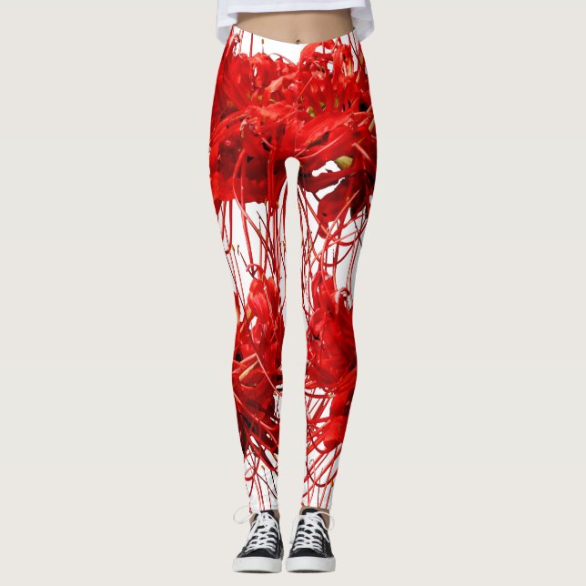 Vonflora Spider Lily Leggings Blombalkar (Framsida)