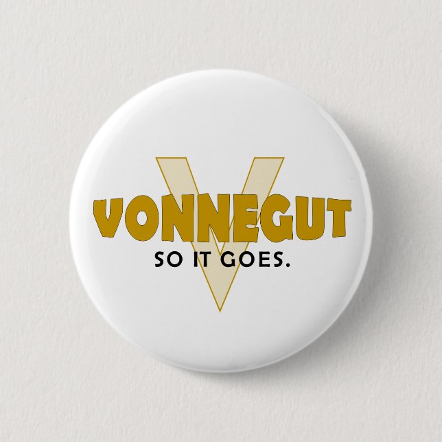 Vonnegut så det går knapp (Framsida)