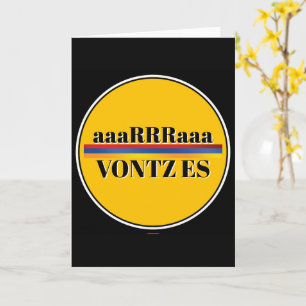 Vontz Es Välkomstkort Kort