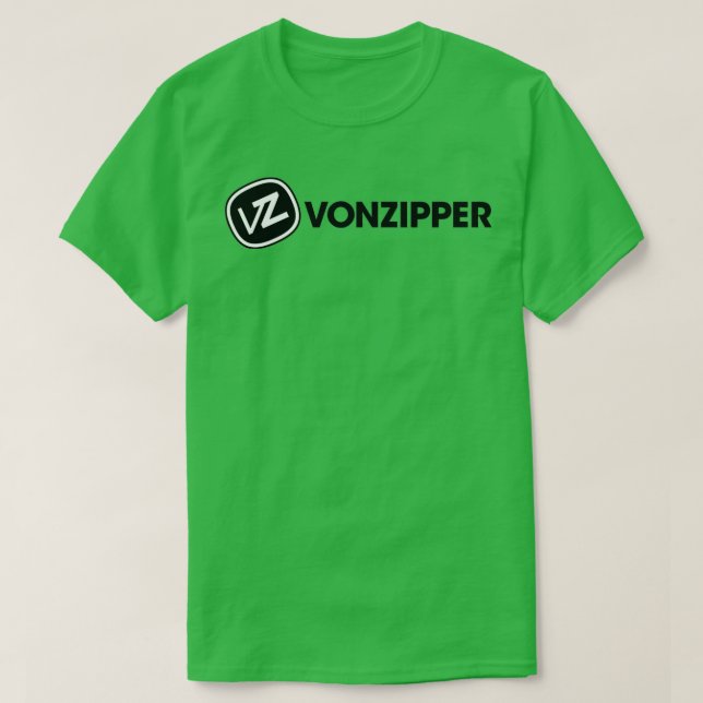 Vonzipper Black VZ T Shirt (Design framsida)