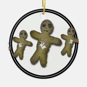 Voo Doo Doll Row Julgransprydnad Keramik