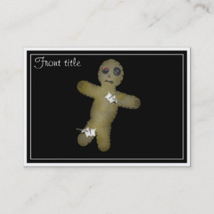 Voo Doo Doll w/Stift Visitkort