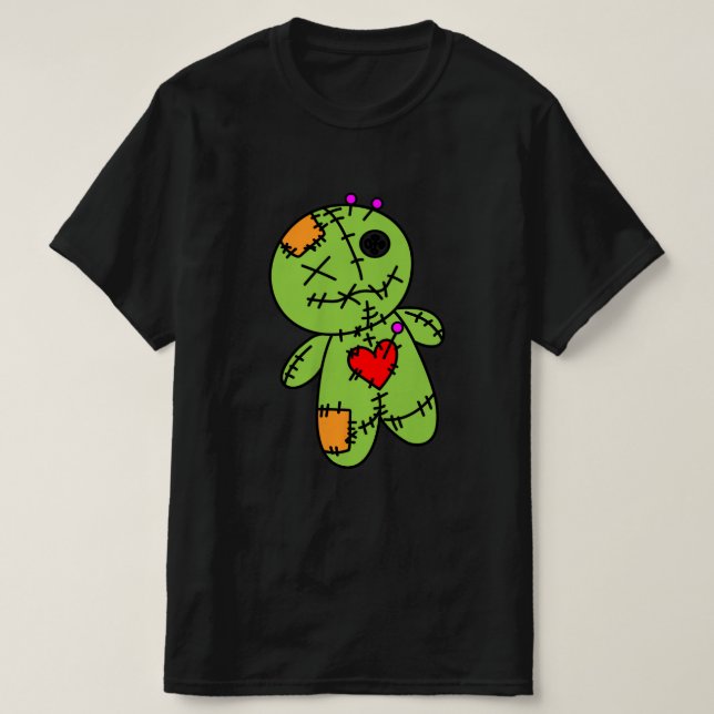 Voo Doo Grönt Manar T-Shirt (Design framsida)