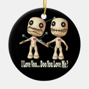 VooDolls Julgransprydnad Keramik
