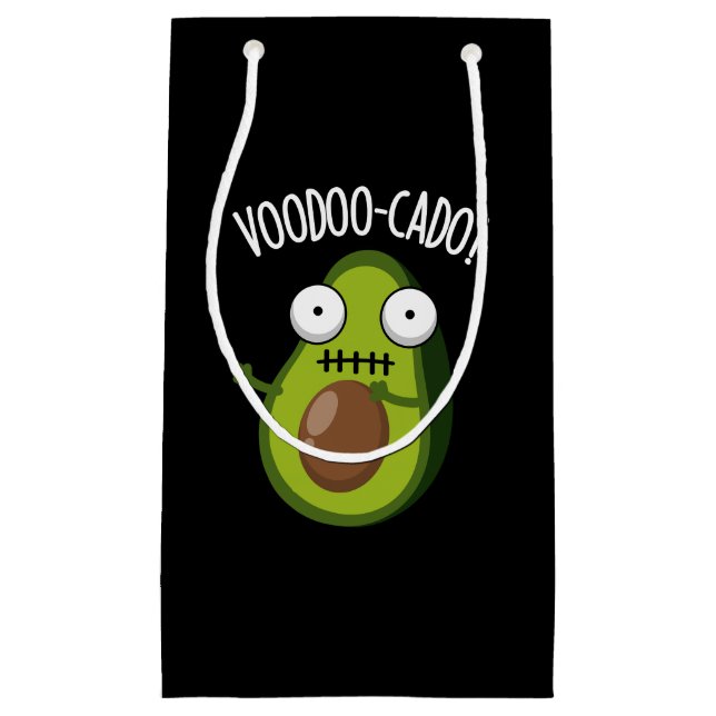 Voodoo-cado Funny Avocado Pun Mörk BG (Framsidan)