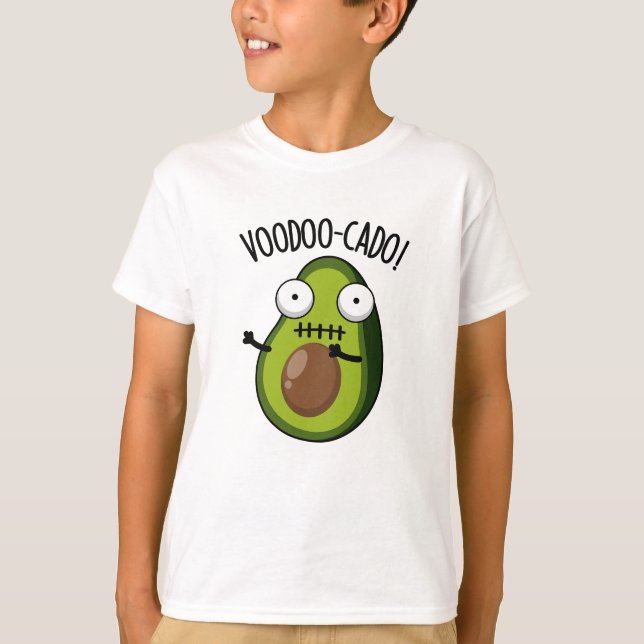 Voodoo-cado Funny Avocado Pun T Shirt (Framsida)