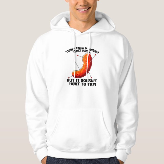 Voodoo Cheese Puff - Anti Trump Joke Hoodie (Framsida)