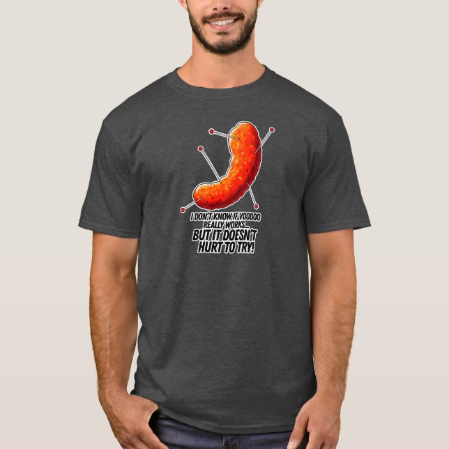 Voodoo Cheese Puff - Anti Trump Joke T Shirt (Framsida)