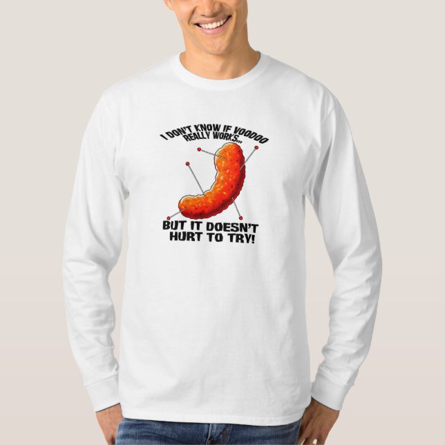 Voodoo Cheese Puff - Anti Trump Joke T Shirt (Framsida)