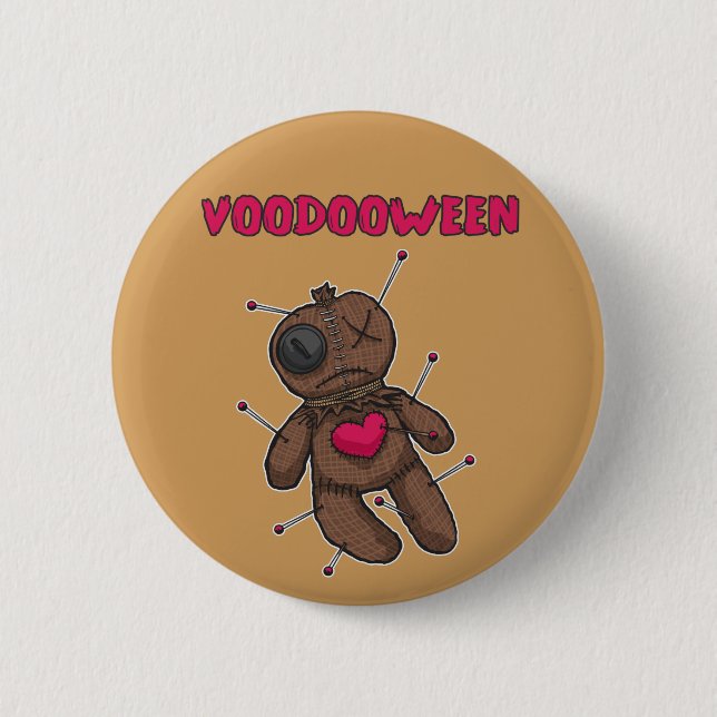 Voodoo-docka - Halloween-leksak Knapp (Framsida)