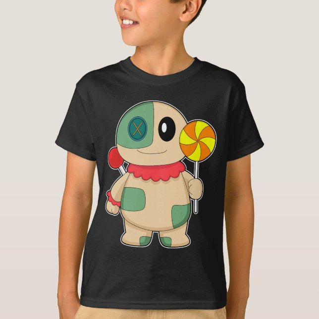 Voodoo-docka Halloween-suckers T Shirt (Framsida)