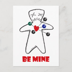 Voodoo Doll "be min" Vykort