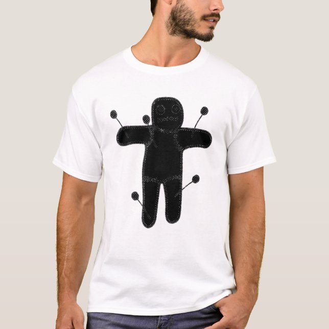 Voodoo Doll Occult Dark Art Grunge Goth Gothic Aes T Shirt (Framsida)