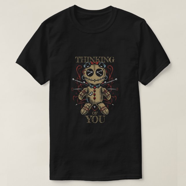 Voodoo Doll - Tankar på dig T Shirt (Design framsida)