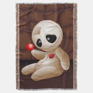 Voodoo Doll Tecknad i Kärlek Filt