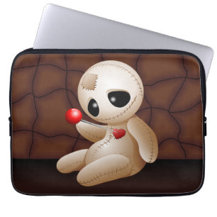 Voodoo Doll Tecknad i Kärlek Laptop Fodral