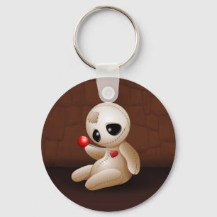 Voodoo Doll Tecknad i Kärlek Nyckelring