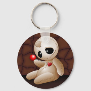 Voodoo Doll Tecknad i Kärlek Nyckelring