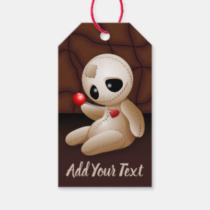 Voodoo Doll Tecknad i Kärlek Presentetikett