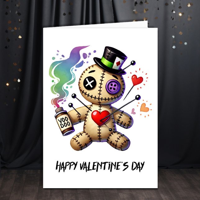 Voodoo Doll Valentines day Kort (Skapare uppladdad)