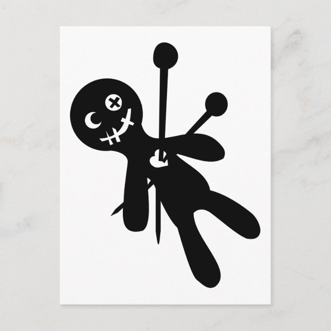 Voodoo doll vykort (Framsida)