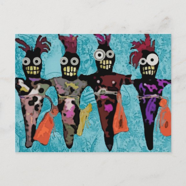 Voodoo Dolls Vykort (Framsida)