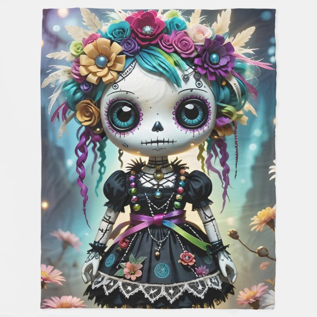 Voodoo Dollz Fleece Blanket (Framsidan)