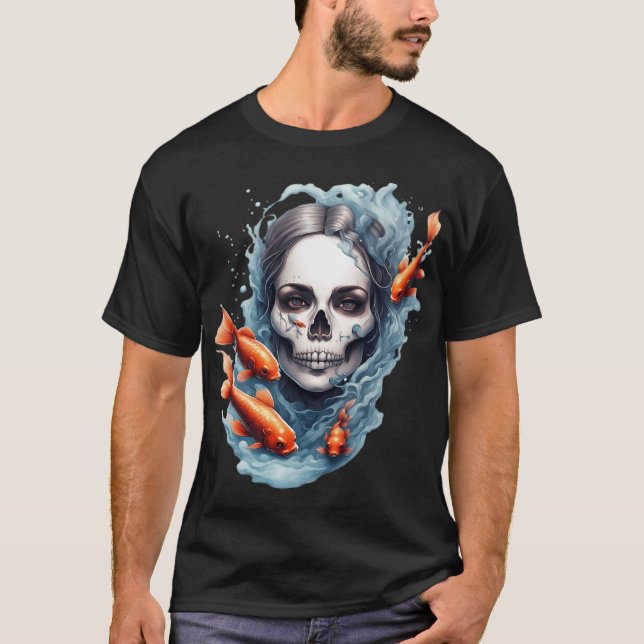 Voodoo Fiskarkvinna Steampunk-upplopp T Shirt (Framsida)