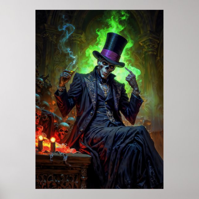 Voodoo Gentleman Baron Samedi Poster (Framsidan)