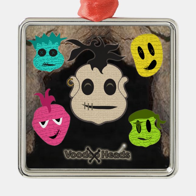 Voodoo Head ~ Cave Julgransprydnad Metall (Framsidan)