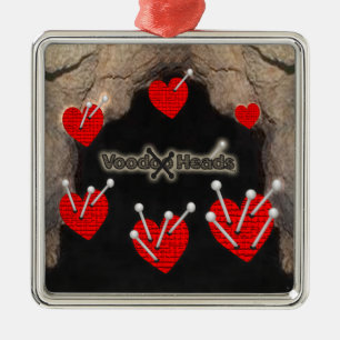 Voodoo Head ~ Cave Julgransprydnad Metall