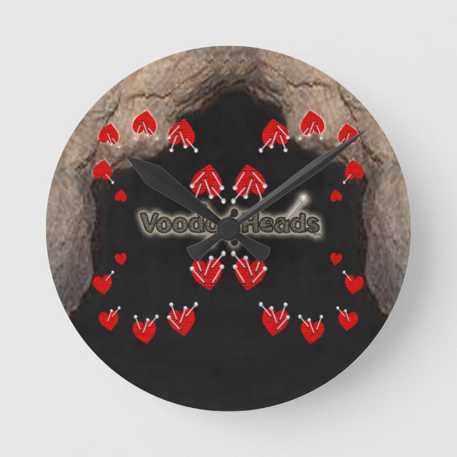 Voodoo Head ~ Cave Rund Klocka (Framsida)