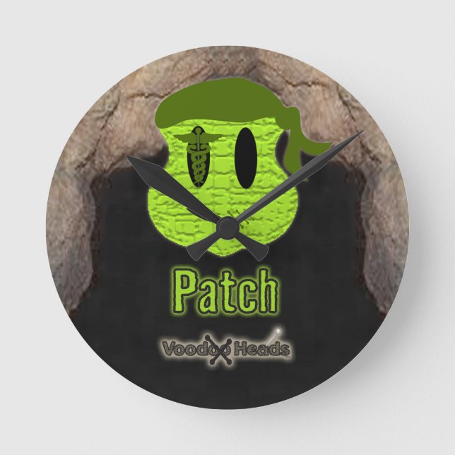 Voodoo Head ~ Cave Rund Klocka (Framsida)