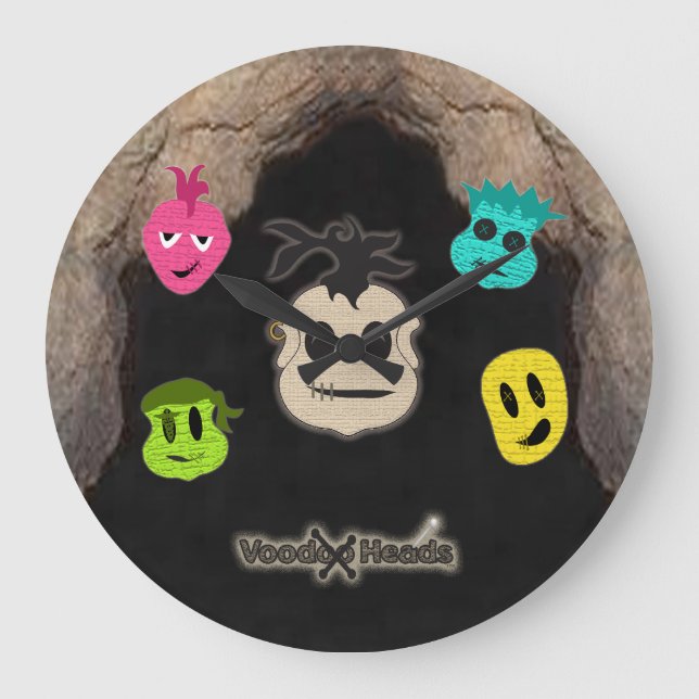 Voodoo Head ~ Cave Stor Klocka (Framsida)