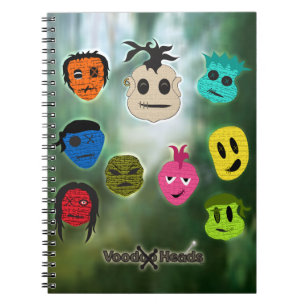 Voodoo Head ~ Swamp Anteckningsbok Med Spiral