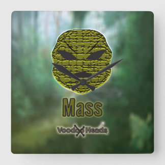 Voodoo Head ~ Swamp Fyrkantig Klocka