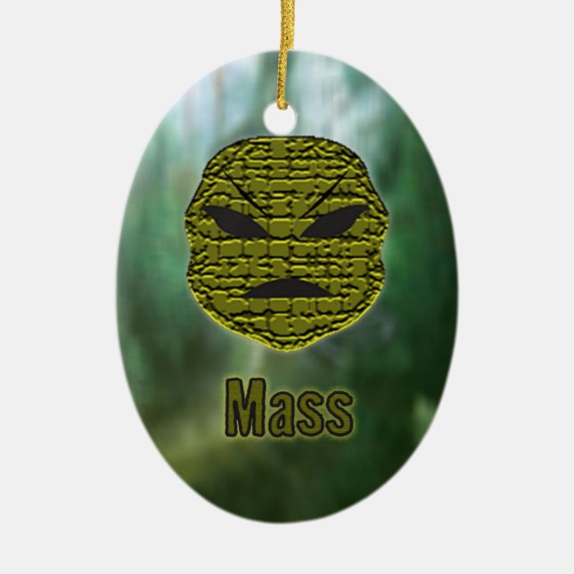 Voodoo Head ~ Swamp Julgransprydnad Keramik (Framsidan)