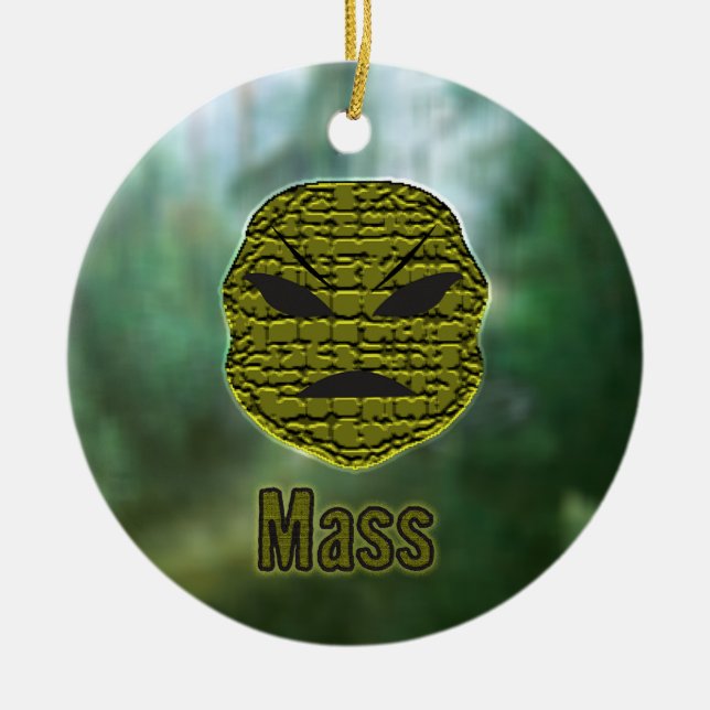 Voodoo Head ~ Swamp Julgransprydnad Keramik (Framsidan)