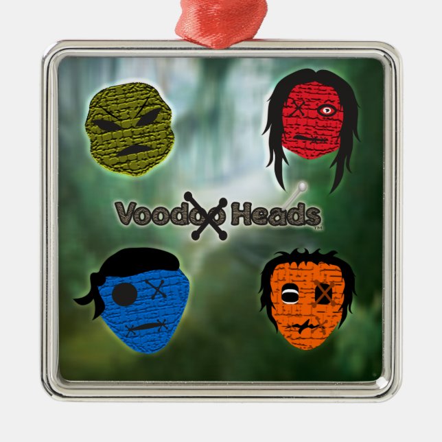Voodoo Head ~ Swamp Julgransprydnad Metall (Framsidan)