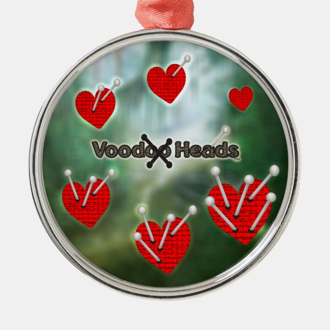 Voodoo Head ~ Swamp Julgransprydnad Metall (Framsidan)