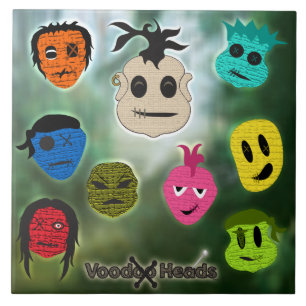 Voodoo Head ~ Swamp Kakelplatta