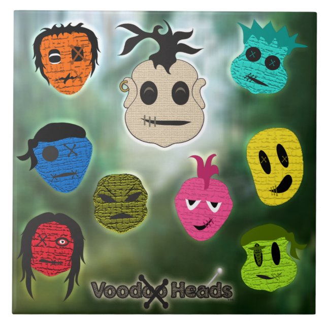 Voodoo Head ~ Swamp Kakelplatta (Framsidan)