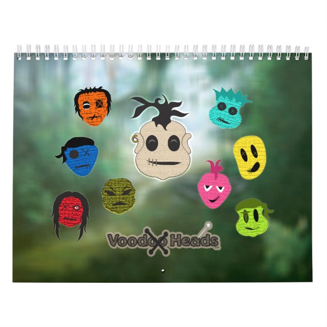 Voodoo Head ~ Swamp Kalender (Omslag)