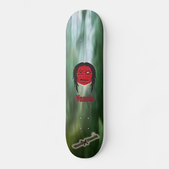 Voodoo Head ~ Swamp Old School Skateboard Bräda 21,6 Cm (Framsida)