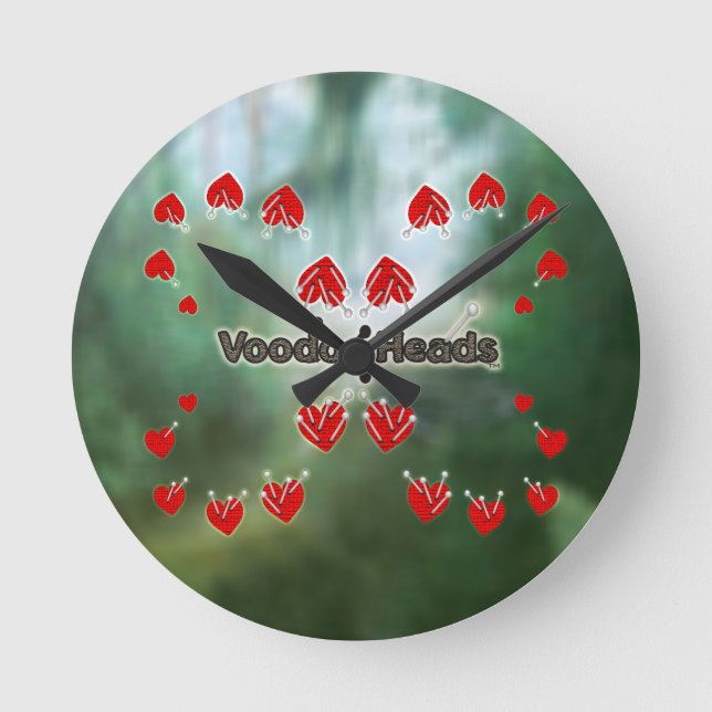 Voodoo Head ~ Swamp Rund Klocka (Framsida)