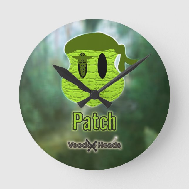 Voodoo Head ~ Swamp Rund Klocka (Framsida)