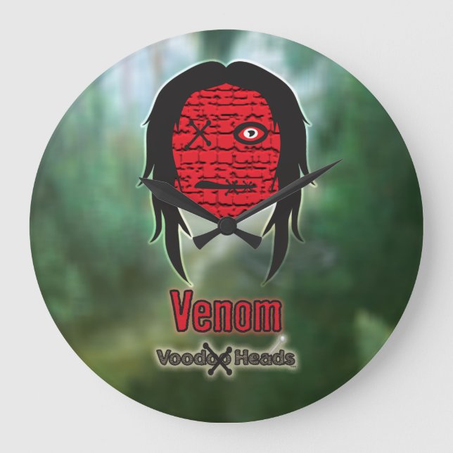 Voodoo Head ~ Swamp Stor Klocka (Framsida)